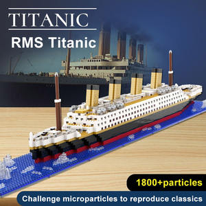 <span class=keywords><strong>Titanic</strong></span> personnalisé RMS bateau modèle de bateau bloc de construction bricolage bateau à vapeur jouets éducatifs <span class=keywords><strong>Titanic</strong></span> navire Moc blocs de construction ensemble de briques - Product Image 2