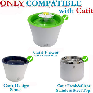 Compatible avec <span class=keywords><strong>Catit</strong></span> Flower/DesignSense/Fresh Clear Pet Dog Cat Water Fountain Replacement Filter - Product Image 2