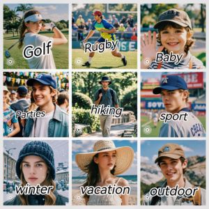 Personalizable LED Screen Light-Up Vintage Dobby Sporty Street Hat Totalmente ajustable Múltiples modos de visualización para deportes de negocios - Product Image 5