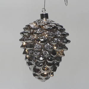 Fournitures <span class=keywords><strong>de</strong></span> décoration <span class=keywords><strong>de</strong></span> noël suspendus verre Led éclairage <span class=keywords><strong>boule</strong></span> en forme <span class=keywords><strong>de</strong></span> pomme <span class=keywords><strong>de</strong></span> <span class=keywords><strong>pin</strong></span> rougeoyante pour la décoration <span class=keywords><strong>de</strong></span> vacances <span class=keywords><strong>de</strong></span> noël - Product Image 2