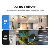 UE/Reino Unido 1/2/3 Gang Wifi controlador Interruptor táctil inteligente cóncavo pared luz interruptor Tuya Smart Life interruptor inalámbrico