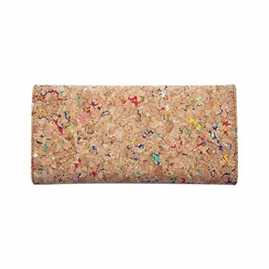 กระเป๋าคลัทช์ทรงซองจดหมาย Boshiho RTS สำหรับผู้หญิง ทำจากไม้ก๊อก ป้องกัน RFID พร้อมช่องใส่โทรศัพท์  กระเป๋าถือวีแกนสำหรับผู้หญิง - Product Image 2