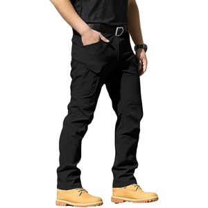 Pantalon tactique léger pour homme, résistant à l'eau, pantalon cargo de randonnée, plusieurs poches, tissu Oxford décontracté pour l'extérieur - Product Image 1
