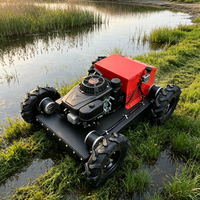 Tondeuse robotisée compacte télécommandée pour usage agricole et commercial, avec lame de coupe pour herbe, simple d'utilisation, prix compétitif