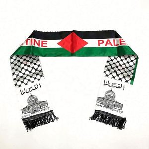 Bufanda Promocional de Poliéster con Estampado de Bandera de Palestina para Automóvil, con Bandera Palestina Personalizada y Tamaños Personalizados - Product Image 3