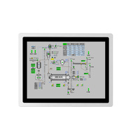 Tablet PC Industrial Todo en Uno de 15 Pulgadas, I3, Pantalla Táctil Capacitiva Resistente al Agua, Sistema WIN 10