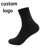 Chaussettes habillées en bambou unisexes lisses et personnalisées en fibre douce, jolies chaussettes en bambou respirantes personnalisées