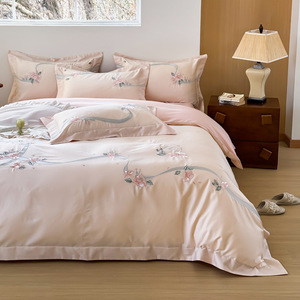 Cao Cấp Lớp Một Tinh Khiết Bông Mẹ Và Bé Bán Buôn Bộ Đồ Giường Bộ 4 Miếng - Product Image 4