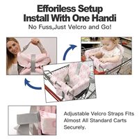 Housse de siège pliable personnalisée pour chariot de bébé, ajustement universel, coussin portable multi-usage avec poignées, sans BPA, pour chariots haute ou basse