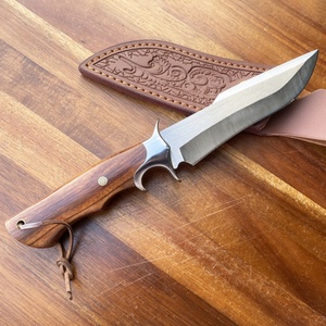Couteau de camping multifonctionnel de haute qualité, marque HK, modèle SS034, acier inoxydable, DIY, M390, lame fixe, manche en bois, 25 cm - Product Image 5