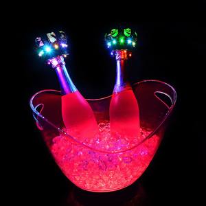 Seau à glace LED en plastique à couleurs changeantes pour bar/club à domicile, style européen pour vin/bière Jose Dhondt Haton Gosset - Product Image 6