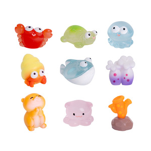 Mini Figuras de Animales Marinos de Resina, Mini Cangrejos y Plantas, Adornos para Acuarios, Decoraciones para Terrarios y Peceras DIY - Product Image 4