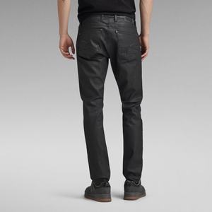 The Men's High <b>Stretch</b> Classic Pants Mid Waist <b>Trousers</b> Slim Fit Waxed Denim Skinny Jeans Men - Product Image 3