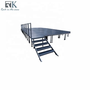 Estructura de Escenario Modular de Aleación de Aluminio, Instalación Rápida, Sistema de Escenario Portátil para Eventos al Aire Libre de 4x8 pies - Product Image 1