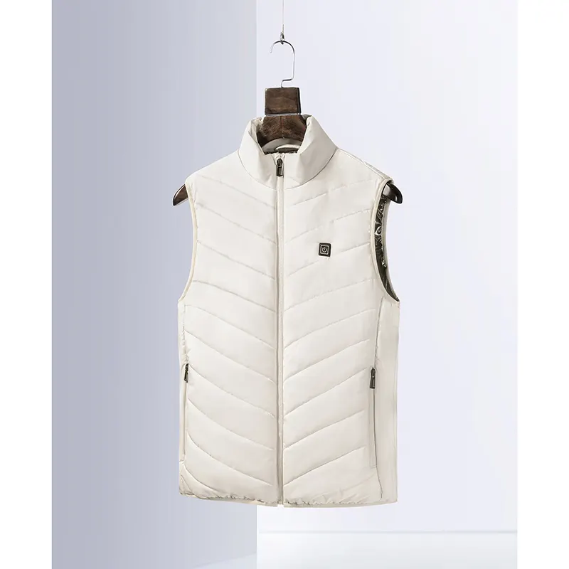 Custom LOGO Fashion Winter Zipper Winter Sleeveless Jacket Quilted Down Waterproof Puffer Men's Vests