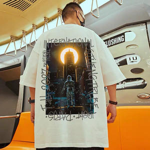 Camiseta masculina europeia e americana com estampa de imagem, camiseta estampada moderna para homens - Product Image 3