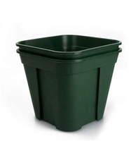 Pot carré en plastique de 6 pouces 15*15*12,8 cm Pot carré en plastique pour pépinière