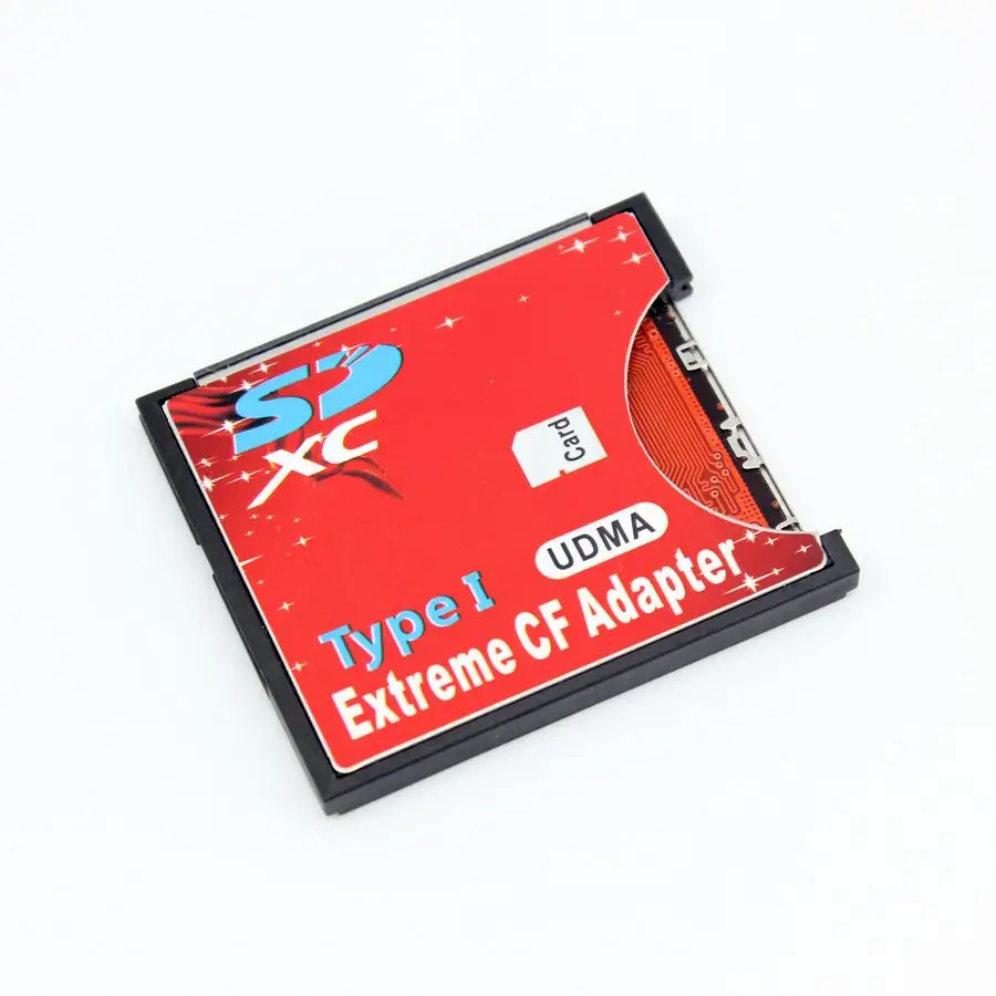 SD to CF Card Adapter MMC to Standard Compact Flash Type I Card Converter UDMA Card Reader For Camera