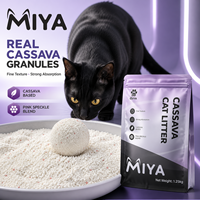 Litière pour chat en manioc à faible teneur en poussière, agglomération rapide, contrôle efficace des odeurs, fourniture OEM ODM sous marque privée pour les distributeurs d'articles pour animaux de compagnie