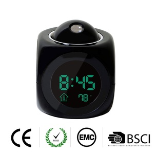 Đồng Hồ Để Bàn & Thông Minh Nhiệt Kế Kỹ Thuật Số Ngoài Trời Để Bàn Trong Nhà Đồng Hồ Báo Thức Giữ Nhiệt Không Dây Kèm Máy Chiếu - Product Image 3