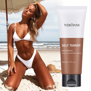 Loción Autobronceadora de 60 ml, Crema Autobronceadora para Rostro y Cuerpo, Bronceador, <span class=keywords><strong>Protector</strong></span> <span class=keywords><strong>Solar</strong></span> - Product Image 2