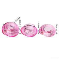 Pot cosmétique transparent en plastique pour crème, masque pour les lèvres, baume à lèvres, crème pour les yeux, baume parfumé pour le corps, baume pour les yeux, fard à paupières