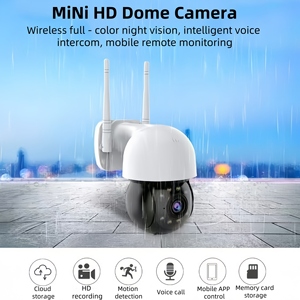 LETONDA 2MP HD Mini Dome-Kamera Dual-Antenne Intelligente Bewegungs verfolgung Zweiwege-Audio überwachung Unterstützt NVR/Cloud - Product Image 2