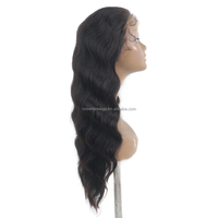Nouveautés Perruques Remy 100% Cheveux Humains Sans Colle Transparentes Pré-Pluckées Ondulées Naturelles pour Femmes