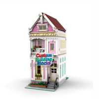 Ensemble de blocs de construction d'architecture DIY, kit de construction de modèle de bureau de poste, mini-briques de construction de magasin de poste urbain, jouets de construction