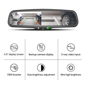 Specchietto Retrovisore con Telecamera di Parcheggio Germid con 2 <span class=keywords><strong>Ingressi</strong></span> Video - Product Image 2