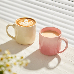 Nuevo Diseño Profesional, Taza de Porcelana Reutilizable con Gradiente de Alta Estética, Tema de Desayuno para Parejas, Regalos Empresariales - Product Image 5