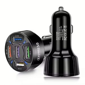 5 in 1 USB Car Charger QC3.0 7A Multi Ports Portable Cell Phone Charging Adapter 35W Car Cigarette Lighter Converter - Product Image 2