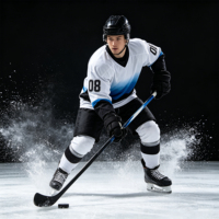 Palos de Hockey sobre Hielo de Fibra de Carbono de Alta Calidad al por Mayor, Ligeros y Profesionales, Nuevo Estilo con Diseño Azul Nitrógeno