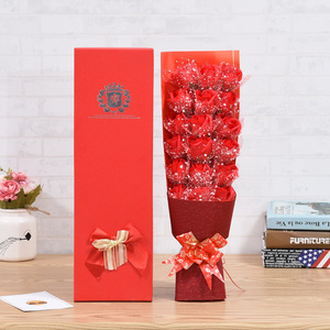 Creativo Regalo Shuluo per Fidanzata, Bouquet di 18 Rose di Sapone in Confezione Regalo, Fiori Artificiali per San Valentino, Festa della Mamma, Natale - Product Image 4