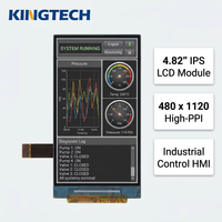 Kingtech 4.82 inci 480x1120 MIPI DSI 2-Lane 20~+70 ℃   untuk Terminal Detektor Genggam Pencitraan Termal Modul LCD TFT Tipe Batang 4,82''