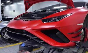 Pare-chocs avant en fibre de carbone sèche de haute qualité, livraison rapide, <span class=keywords><strong>prix</strong></span> de gros, style EVO, kits de carrosserie pour <span class=keywords><strong>Lamborghini</strong></span> <span class=keywords><strong>Huracan</strong></span> LP610 - Product Image 4