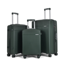 Ensemble de bagages de voyage de luxe personnalisable avec logo, imperméable, grande capacité, léger en PP, 20 pouces, 24 pouces, 28 pouces