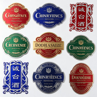 Étiquettes métalliques personnalisées avec placage or fin pour une esthétique haut de gamme, autocollants métalliques