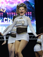 Tenues de cheerleading personnalisées OEM pour filles, uniformes de danse de scène pas chers, tenues imprimées pour compétitions de cheerleading