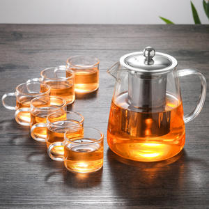 <span class=keywords><strong>Teiera</strong></span> di <span class=keywords><strong>vetro</strong></span> ecologica con il filtro e il coperchio dell'acciaio inossidabile alta <span class=keywords><strong>teiera</strong></span> di <span class=keywords><strong>vetro</strong></span> <span class=keywords><strong>borosilicato</strong></span> messa 450ml 550ml 800ml 950ml - Product Image 2