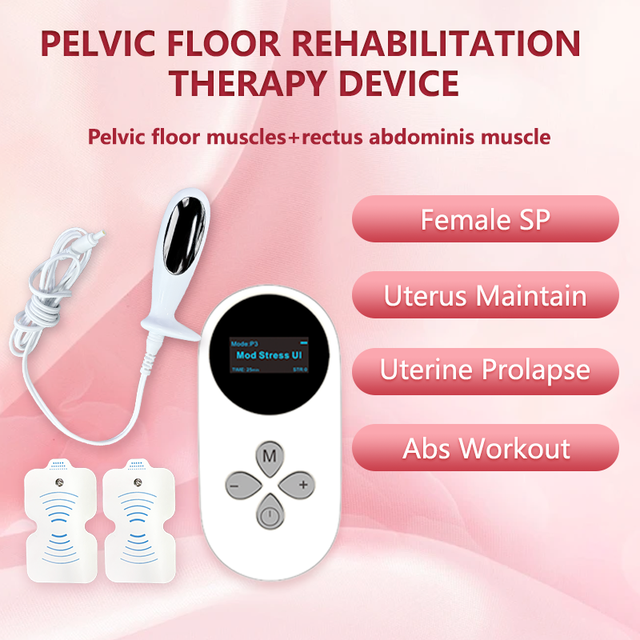 New Ergonomic Pelvic Floor Trainer - Portable Electric Kegel Exercise Machine with OLED Display for Postpartum