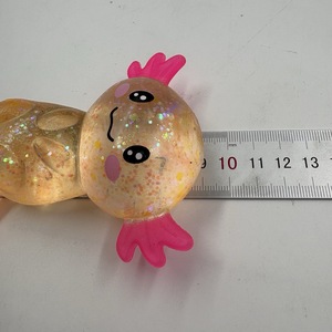 Jouet sensoriel anti-stress Axolotl scintillant à paillettes, salamandre mignonne à presser, animal marin pour soulager l'anxiété - Product Image 6