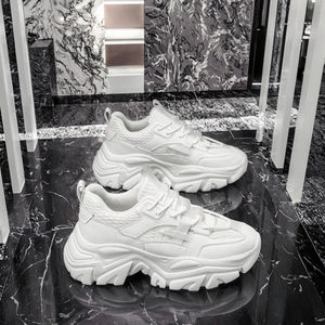 Zapatillas ZC de otoño para hombre, modernas, versátiles, blancas, estilo Torre, nuevas, transpirables, deportivas, informales, sin cordones, con puntera, suela gruesa de EVA y goma. - Product Image 2