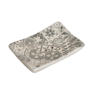 Jabonera de cerámica elegante más vendida para el baño Logotipo personalizado-Forma cuadrada mejorada para un toque de personalización de clase - Product Image 6