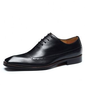 New Designer Men's Casual & Business Formal Shoes with <b>Block</b> Engraved square Toe Height Increasing Waterproof Autumn - Product Image 5
