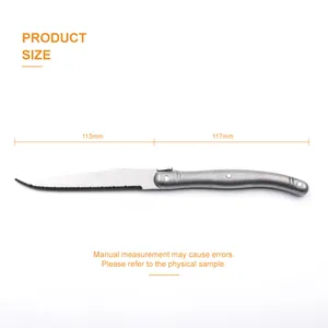 Классический нож для стейка Laguiole, высококачественный нож для стейка с ажурной ручкой из нержавеющей стали, ножи под заказ для стирки стейков