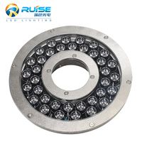 Projecteurs de fontaine flottants RISE RS-FT108W316X-B 24V DMX512 RGB RGBW 2700-6500K Température de couleur, qualité marine 316L