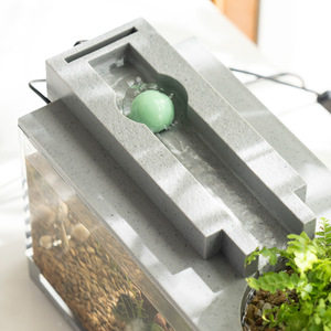 Acuario Ultra Silencioso, Micro Paisaje Creativo, Pequeño, con Filtración y Ecológico, para Escritorio, Decoración del Hogar - Product Image 4