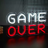 Enseigne néon Gamer, enseigne néon manette de jeu pour la décoration de la chambre de gamer, enseigne néon gaming pour la décoration de la chambre d'adolescent garçon