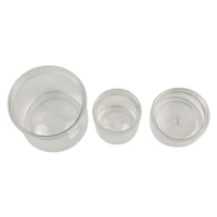 Boîte en plastique PET transparente personnalisée vide pour snacks, conserve de thon, ou canette en plastique avec couvercle en aluminium à ouverture facile